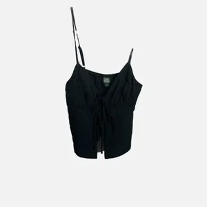 Wild Fable Black‎ Tie Front Cami Top Adjustable Straps XS Summer thumbnail 2