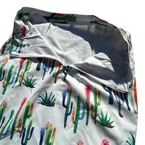 OVI Women White Multi Color Cactus Print Pencil Skirt‎ S2334 Size Small thumbnail 8
