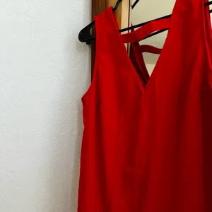 Abercrombie & Fitch Vibrant Red Dress thumbnail 3