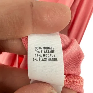 Offline by Aerie Womens Coral Pink Modal Turtleneck Long‎ Sleeve Top Thumbholes thumbnail 5