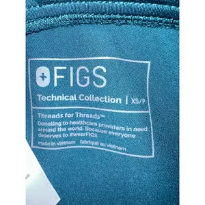 FIGS Zamora High-Rise Jogger Scrub Pant Caribbean Blue size XS/P thumbnail 8