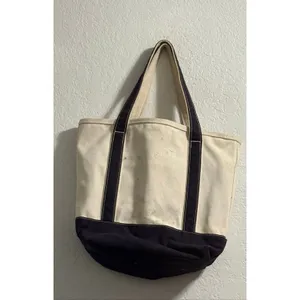 Lands' end Medium 5 Pocket Open Top Canvas Tote Bag Andrew Tote Bag 16x12 thumbnail 5