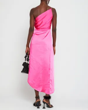 Revolve NWT OPT Ivy pink high knot asymetrical dress thumbnail 8