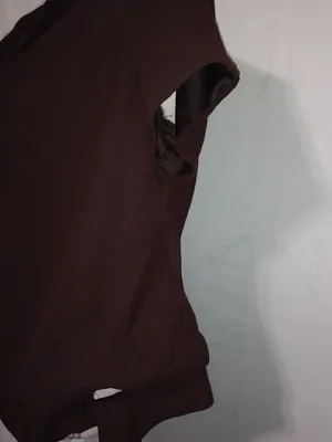 S.L. Fashion 14 Chocolate Side Tie Top Plus thumbnail 3