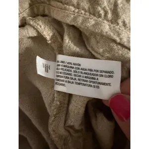 A New Day Tan Linen Blend Pleated‎ Wide Leg Trousers Tan Size 4 High Rise Pants thumbnail 8