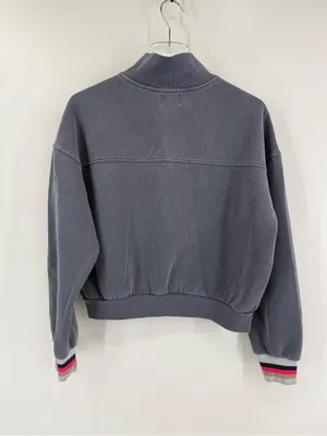 Sundry dark gray quarter‎ zip pullover sweatshirt size 1 - small thumbnail 3