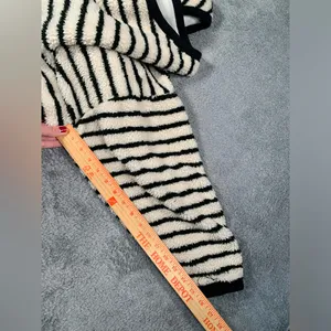 Free people Breton Striped pullover long sleeve fleece medium thumbnail 10