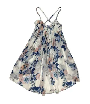 Free People Mirage Floral Printed Babydoll Minidress - White Multi - XS thumbnail 5