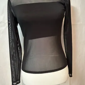 Shinestar Black Mesh Bodysuit thumbnail 5