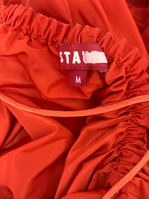 Staud The Florence Gown in Hibiscus Red M/US6-8 thumbnail 9