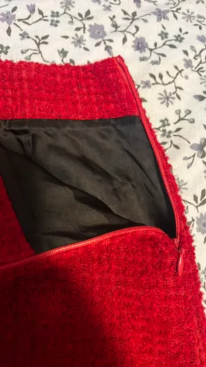 ZARA Mini Skirt Skort Red thumbnail 5