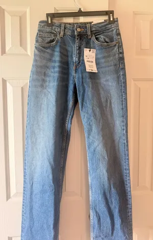 ZARA Jeans High-Rise Straight Leg thumbnail 1