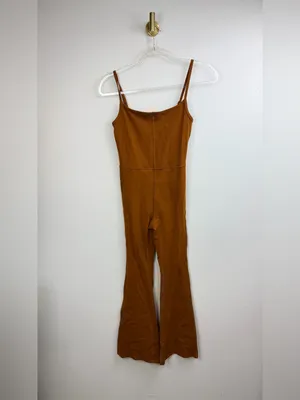 Aritzia Wilfred Scoop Neck Free Divinity Spaghetti Strap Flare Jumpsuit Size XS thumbnail 2