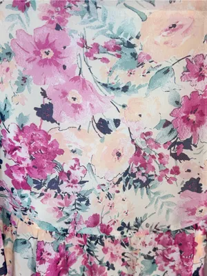 En Saison Fleur Midi Skirt M Free People Pink Floral Tiered Cottagecore Romantic thumbnail 3