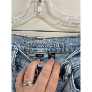 American Eagle Stovepipe Straight Jeans‎ Distressed High Rise 00 Short thumbnail 8