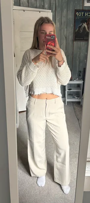 Avec Les Filles Tan Dress Pants thumbnail 1