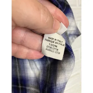 A Shirt Thing Diego plaid flannel‎ Popover top long sleeve women's size small thumbnail 6