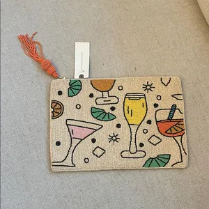 Anthropologie Fiona Beaded Clutch- Cocktails thumbnail 2