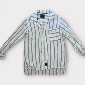 Black and White Striped Abercrombie & Fitch Button Down thumbnail 2