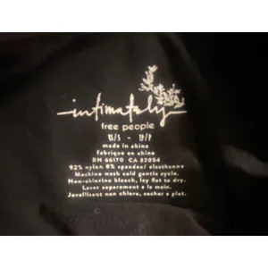 Intimately Free People Simply Soft Low-Arm Crop Top Black XS/S Layering Leisure thumbnail 3