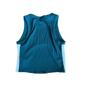 Offline by Aerie Womens Teal Green Ribbed Cropped Tank Top Side Stripe Size M‎ thumbnail 2
