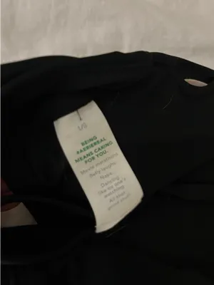 Aerie Bikini Top Black Tie Swim Large thumbnail 3