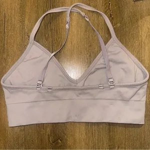 Lululemon Awakening Bra Taryn Toomey Collection Misty Mauve Purple Grey Size 8 thumbnail 5