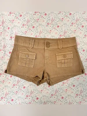 Aeropostale Cargo Low-Rise Twill Shorty Shorts Size 0 thumbnail 7