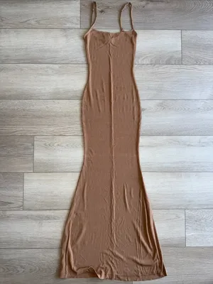 Skims Soft Lounge Long Slip Dress thumbnail 4