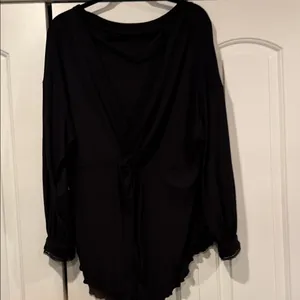Free People NWT shimmy shake ‎ Black Low Back Top small thumbnail 8