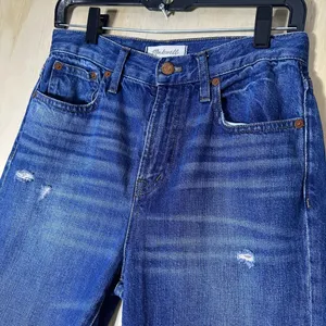 Madewell‎ The Perfect Vintage Jean Distressed Size 26 Inseam 29” thumbnail 3