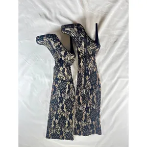 Colin Stuart Thigh High Lace Sexy Stiletto Womens Boots Size 7 thumbnail 2