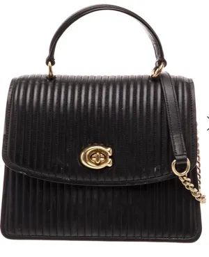 Coach Vintage Black Leather Bag thumbnail 1