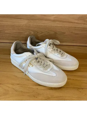 AllSaints Thelma Suede Low Top Sneakers in White - Size 6 thumbnail 2