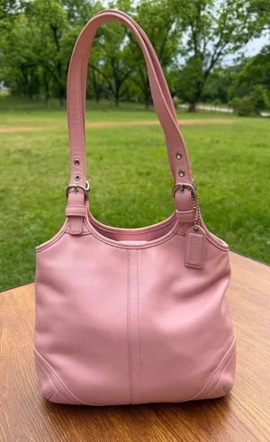 Vintage Coach Soho Slim Hobo Pink Leather Shoulder Bag L3S-4993 Coquette thumbnail 1