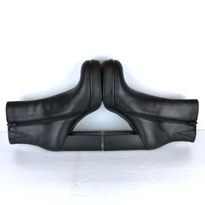 Jeffrey Campbell Spaced Booties Women 7.5 Black Leather Platform Block Heel Goth thumbnail 6