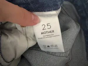 Mother Denim Looker Ankle Fray Jeans In Love Gun Wash Size 25 thumbnail 8