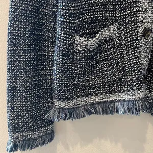 Ann Taylor Metallic Knit Sweater Blazer | Size Small thumbnail 3
