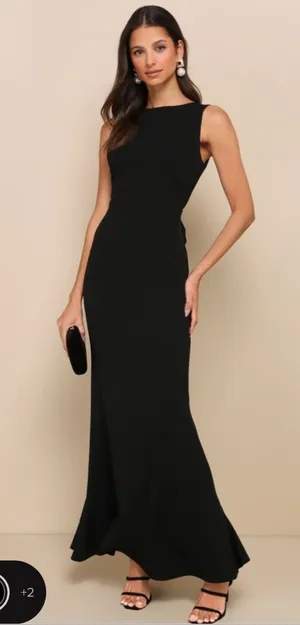 Lulus Dress Black thumbnail 1