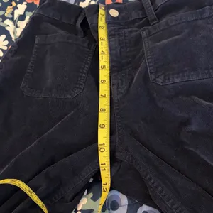 J.Crew Sailor Womens Blue Corduroy Wide Leg Patch Pocket Pants CC444 thumbnail 7