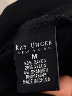 Kay Unger black leggings size medium thumbnail 6