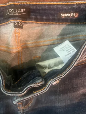 Judy Blue Medium Wash High-Rise Skinny Fit Jeans 5/27 Raw Hem EUC thumbnail 2