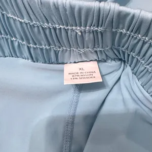 Sky Blue Elastic Waist Shorts Size XL thumbnail 8