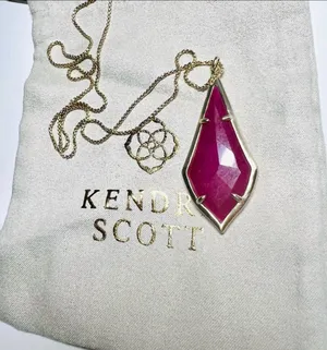 Kendra Scott Maroon Jade Long Pendant thumbnail 3