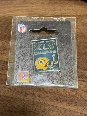 2011 Green Bay Packers Super Bowl XLV Champions Lapel Pin – New on Card – NFL thumbnail 2
