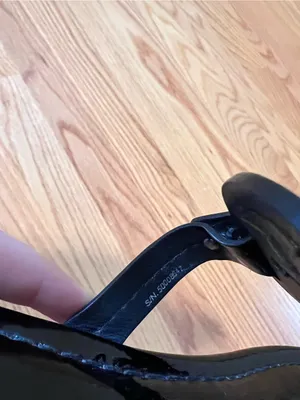 Tory Burch Miller Sandal Black Patent 8.5 thumbnail 5