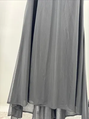 Mon Cheri Black Lace Sleeve Ruched Evening Gown sequin beaded 16 wedding mother thumbnail 10