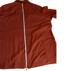 Vintage 90s Silhouettes 3X Linen Cotton Utility Trench Shacket Lagenlook Coat thumbnail 7