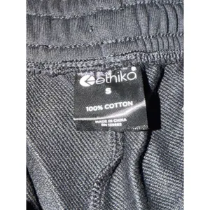 Ethika Women's Raw Edge Shogun Sweat Shorts Black Floral Logo, Size S,‎ NWT thumbnail 5