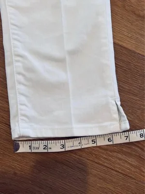St John’s Bay white capri 5-pocket jeans mid-rise 4 thumbnail 5